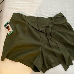 Green shorts 4 in inseam